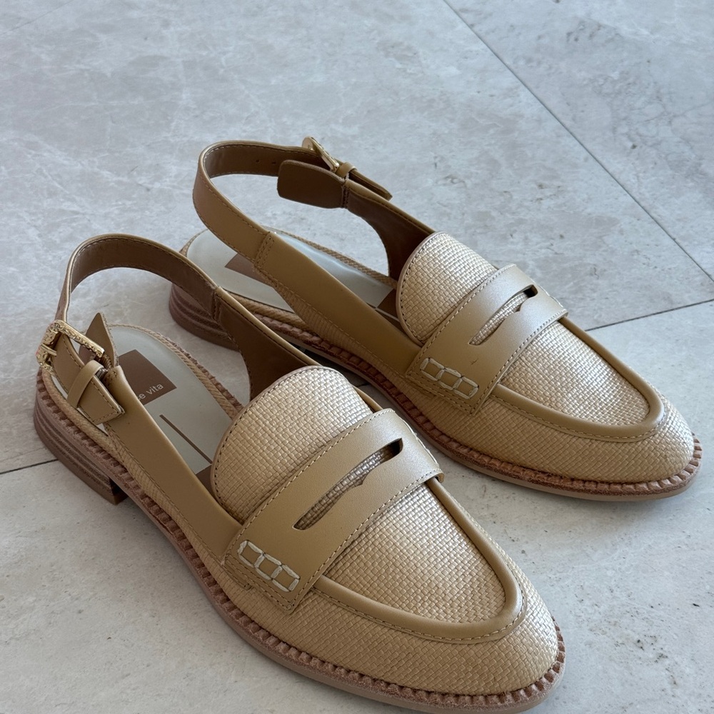 Dolce Vita Hardi Raffia Tan Women's Loafers